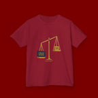 Kids Tee — Scales Design with 'Pray More' & 'Fear Less' Inspirational Graphic