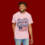 God Is Greater American Flag T-Shirt