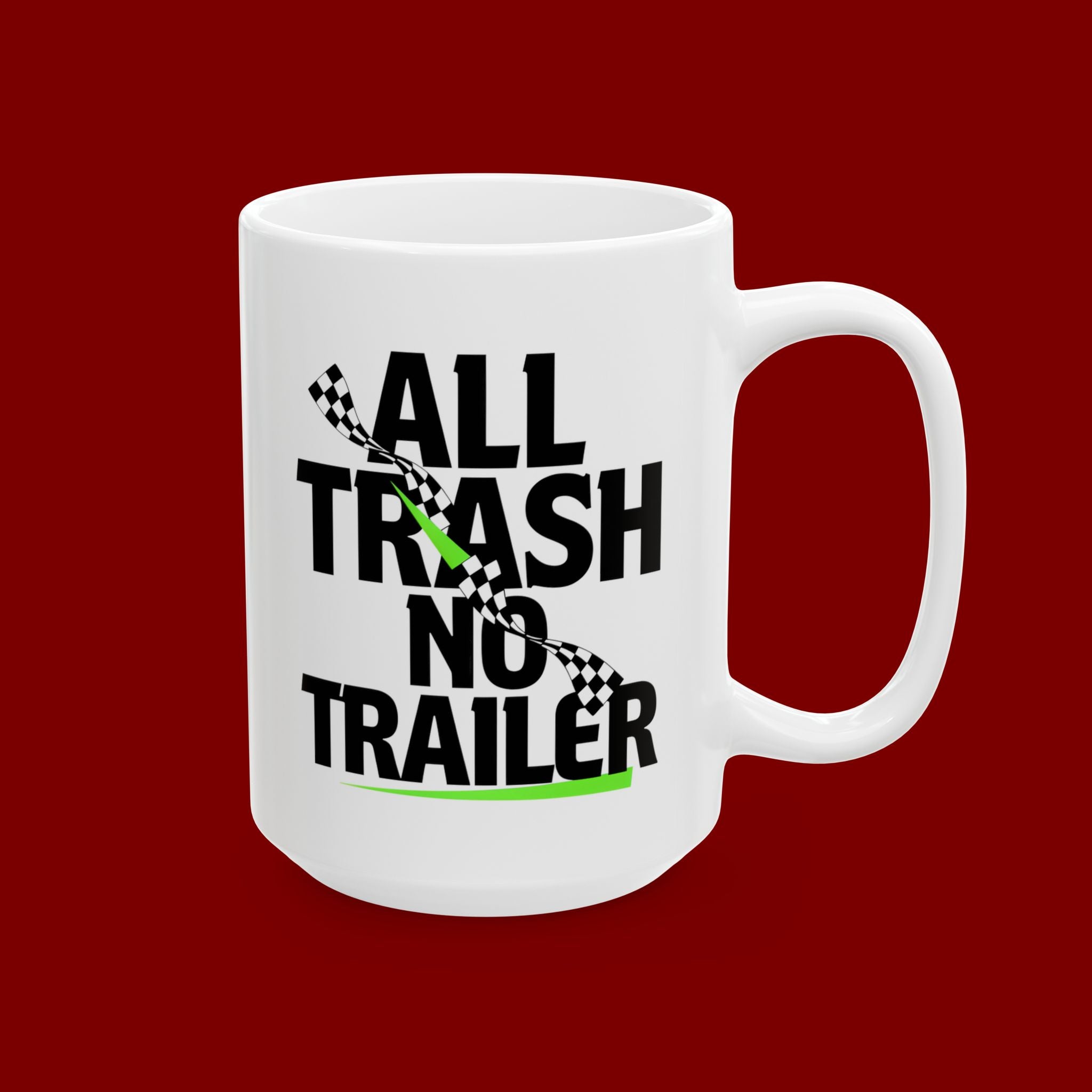 Ceramic Mug — “Tread Lightly” Racing Design Coffee Mug (11oz & 15oz)