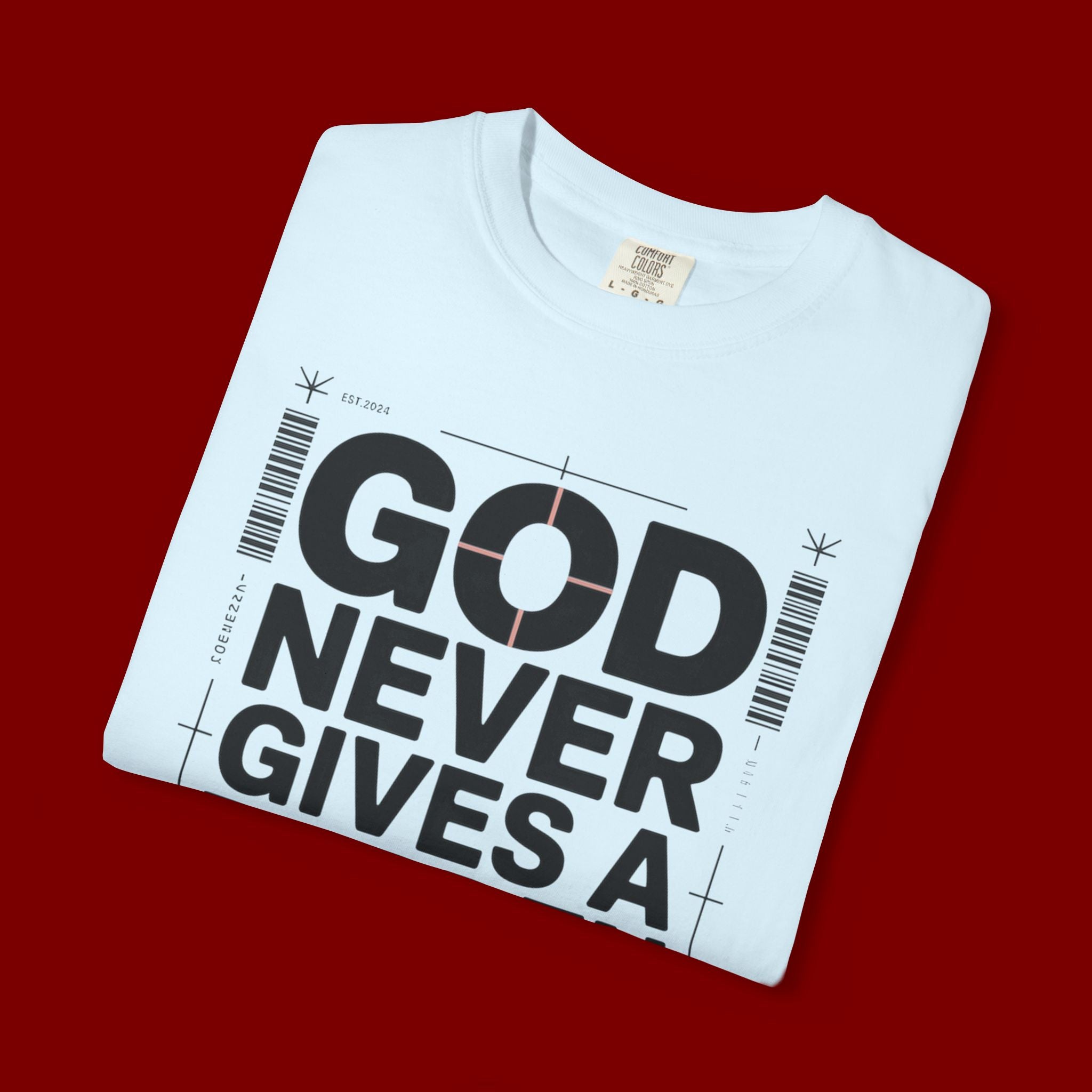 Christian Inspirational T-Shirt — "God Never Gives a Burden You Can't Bear" Motivational Tee