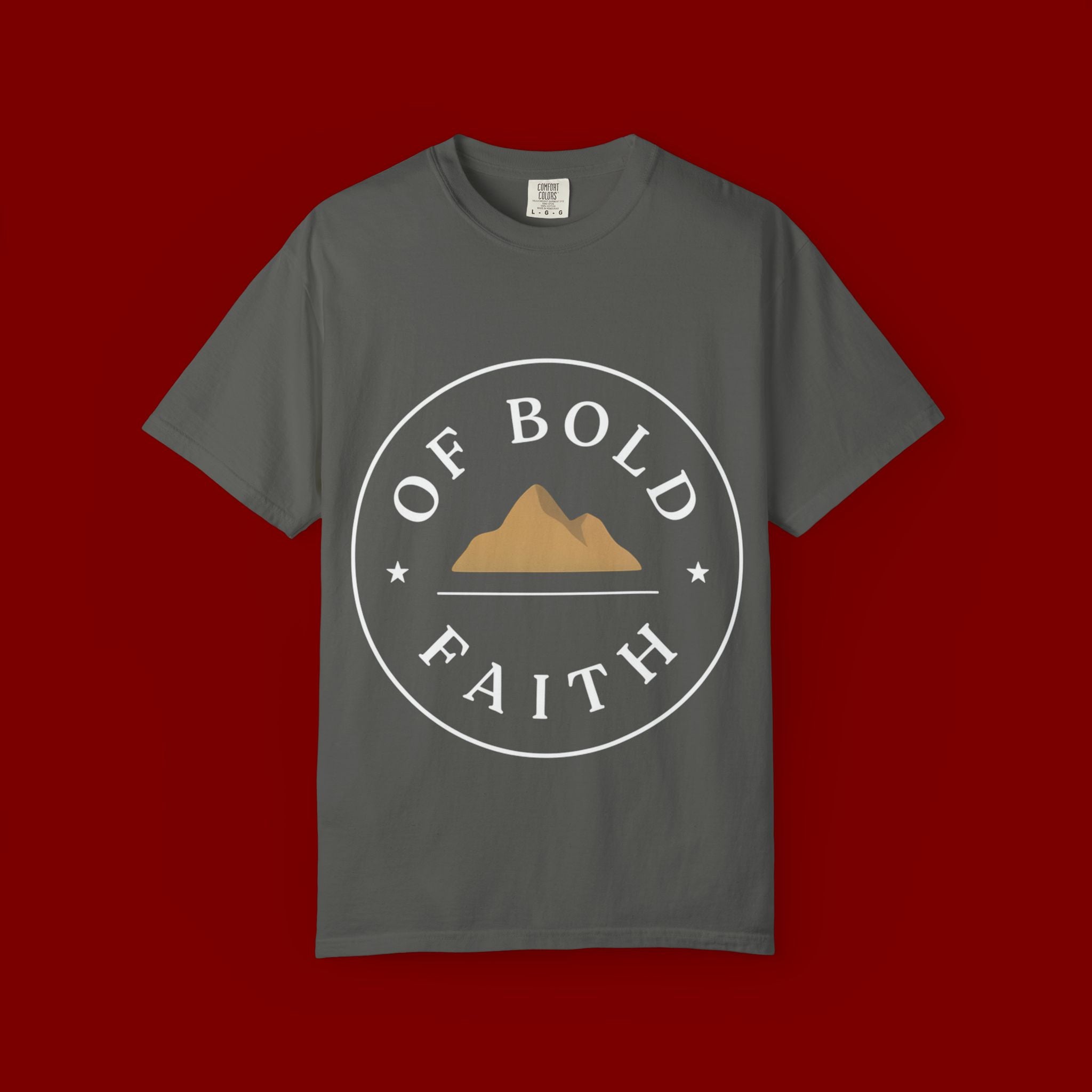 Of Bold Faith T-Shirt — Christian Mountain Faith Tee