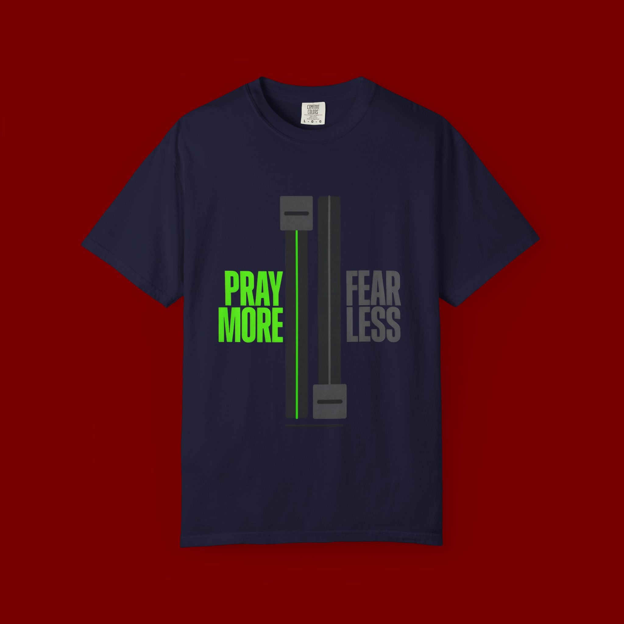 Pray More Fear Less T-Shirt — Inspirational Faith Graphic Tee