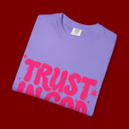 Trust in God T-Shirt — Retro Pink Faith Graphic Tee