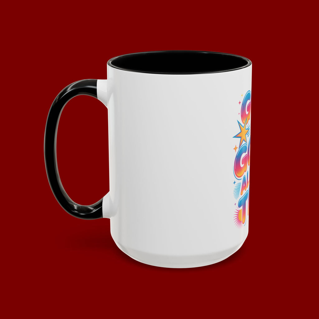 God Is Good All The Time Accent Coffee Mug — Inspirational Christian Coffee Cup (11/15oz)