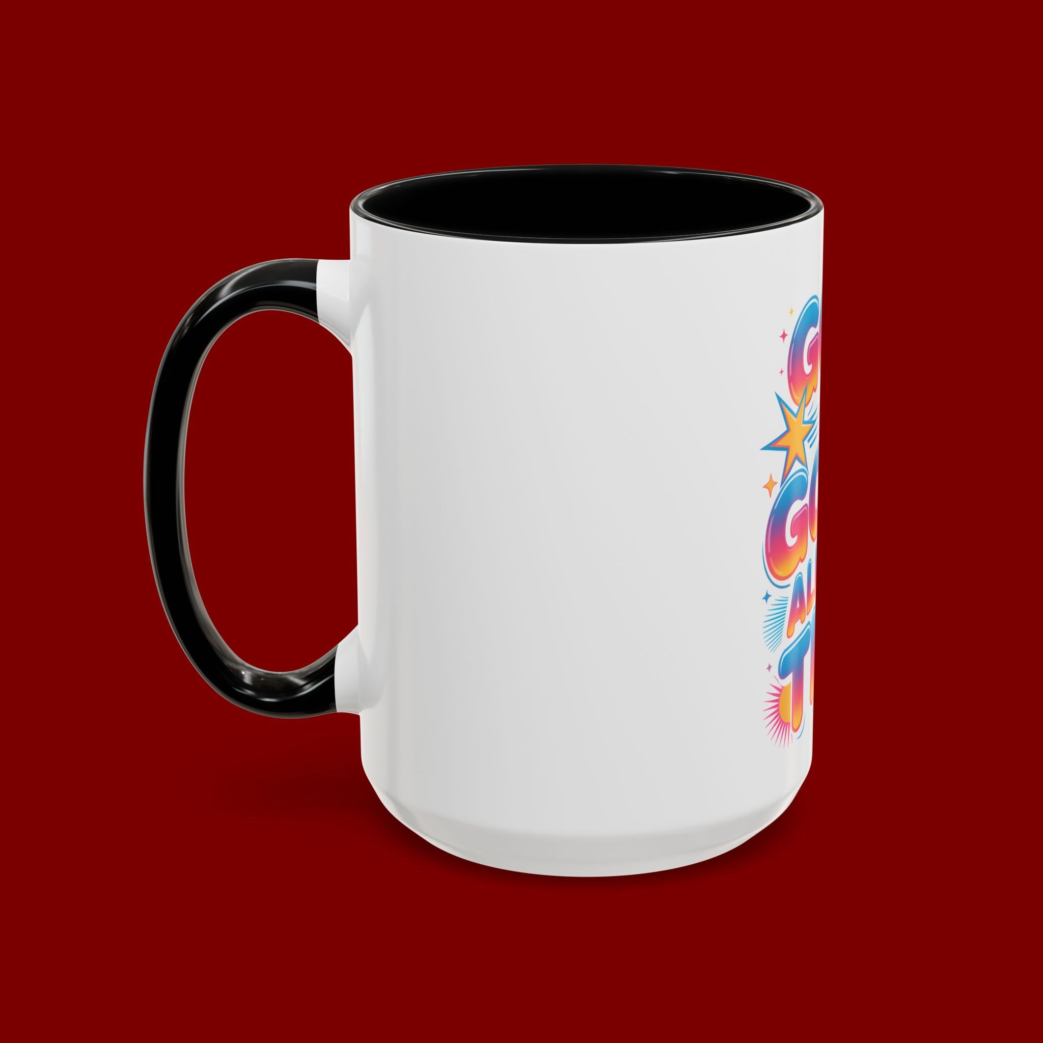 God Is Good All The Time Accent Coffee Mug — Inspirational Christian Coffee Cup (11/15oz)