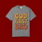God First Bro T-Shirt — Retro Christian Faith Tee
