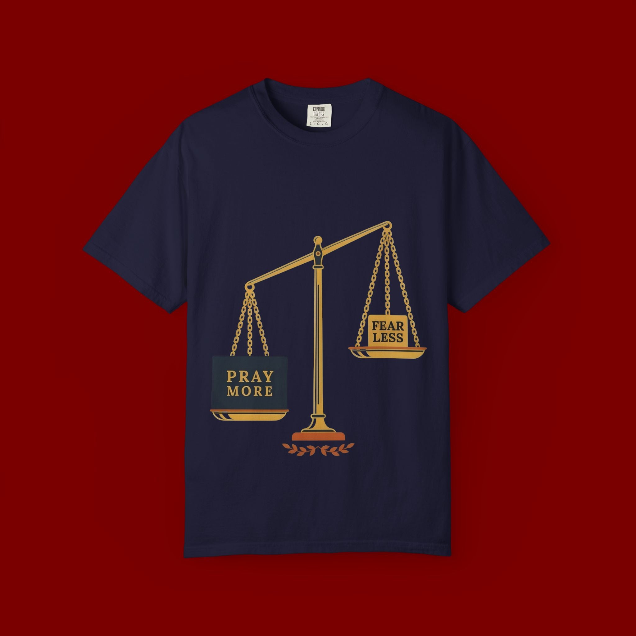 Pray More Balance Scales T-Shirt