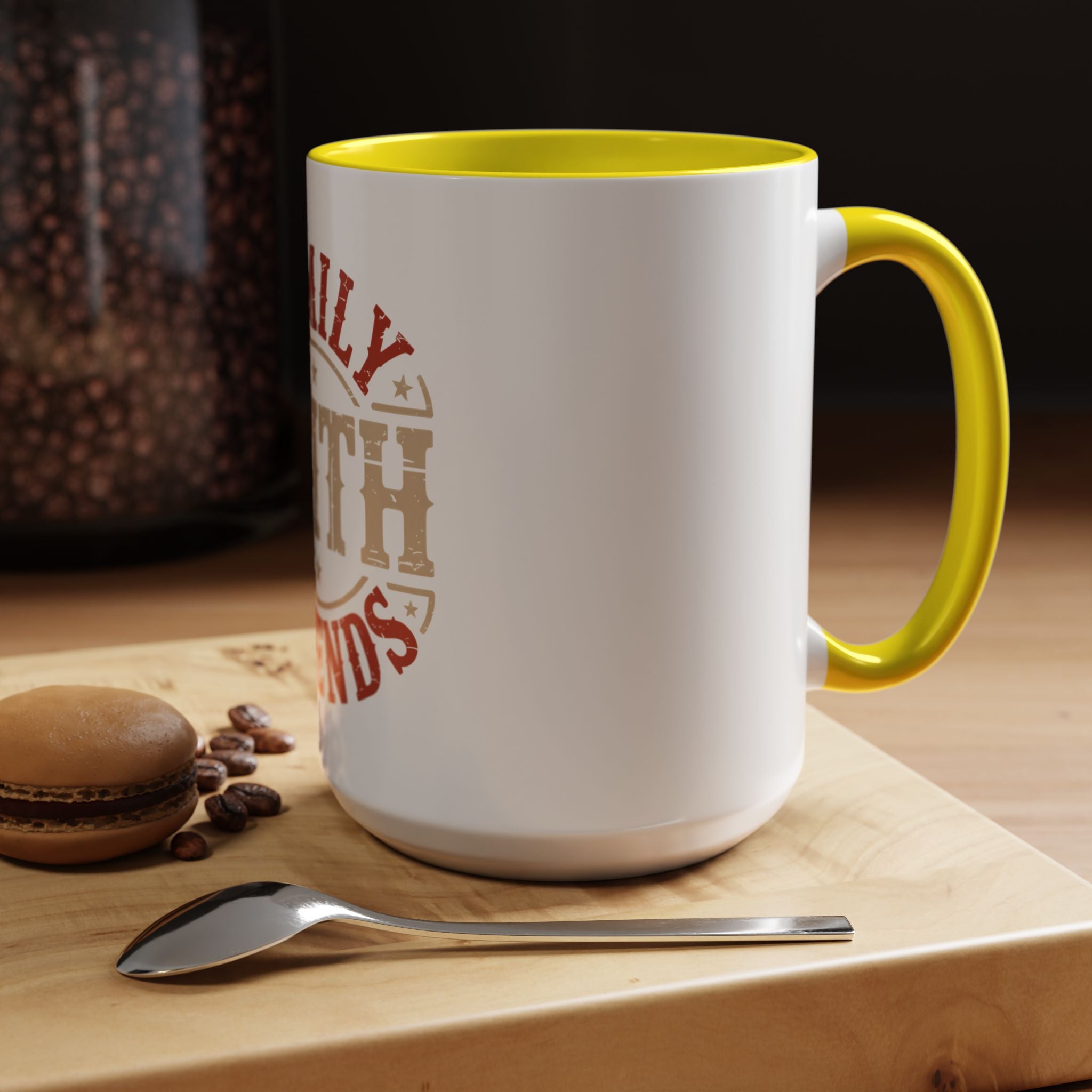 Faith Family Friends Accent Coffee Mug – Inspirational Religious Gift (11/15oz)