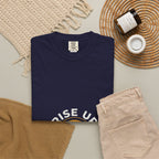 Rise Up and Pray T-Shirt — Spiritual Faith Graphic Tee with Lotus