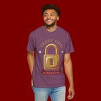 Trust God Lock T-Shirt — Christian Faith Tee “Trust God No Matter What”
