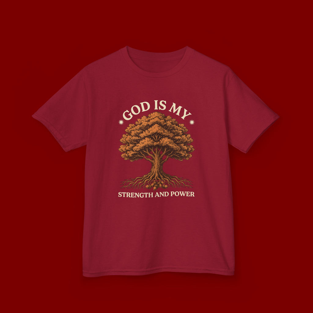 Autumn Oak Tree Kids T‑Shirt — Cozy Fall Nature Tee for Children