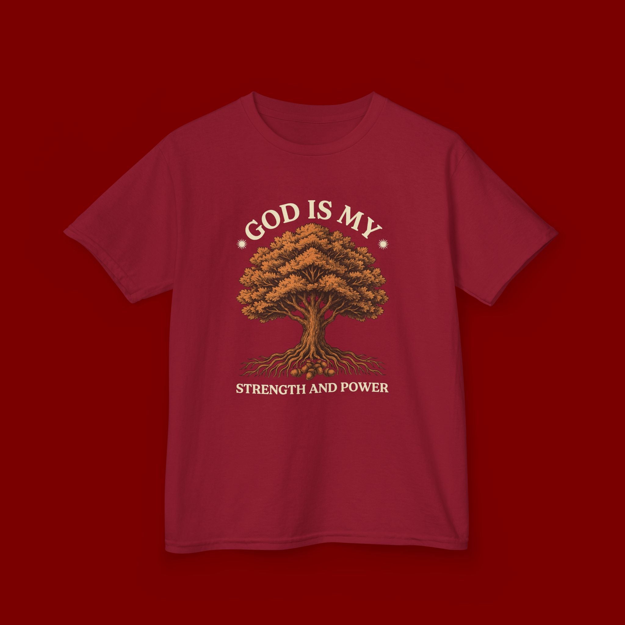 Autumn Oak Tree Kids T‑Shirt — Cozy Fall Nature Tee for Children