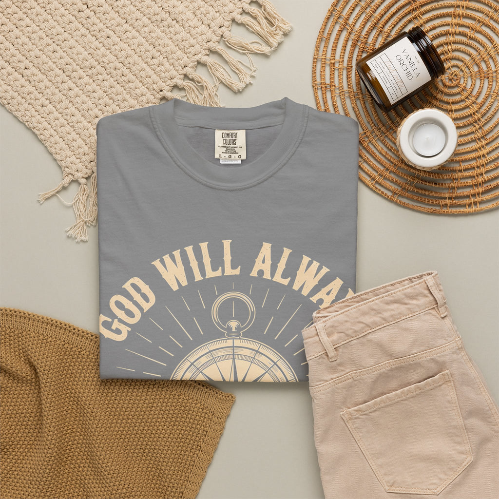 God Will Always Make A Way T-Shirt — Compass Christian Faith Graphic Tee