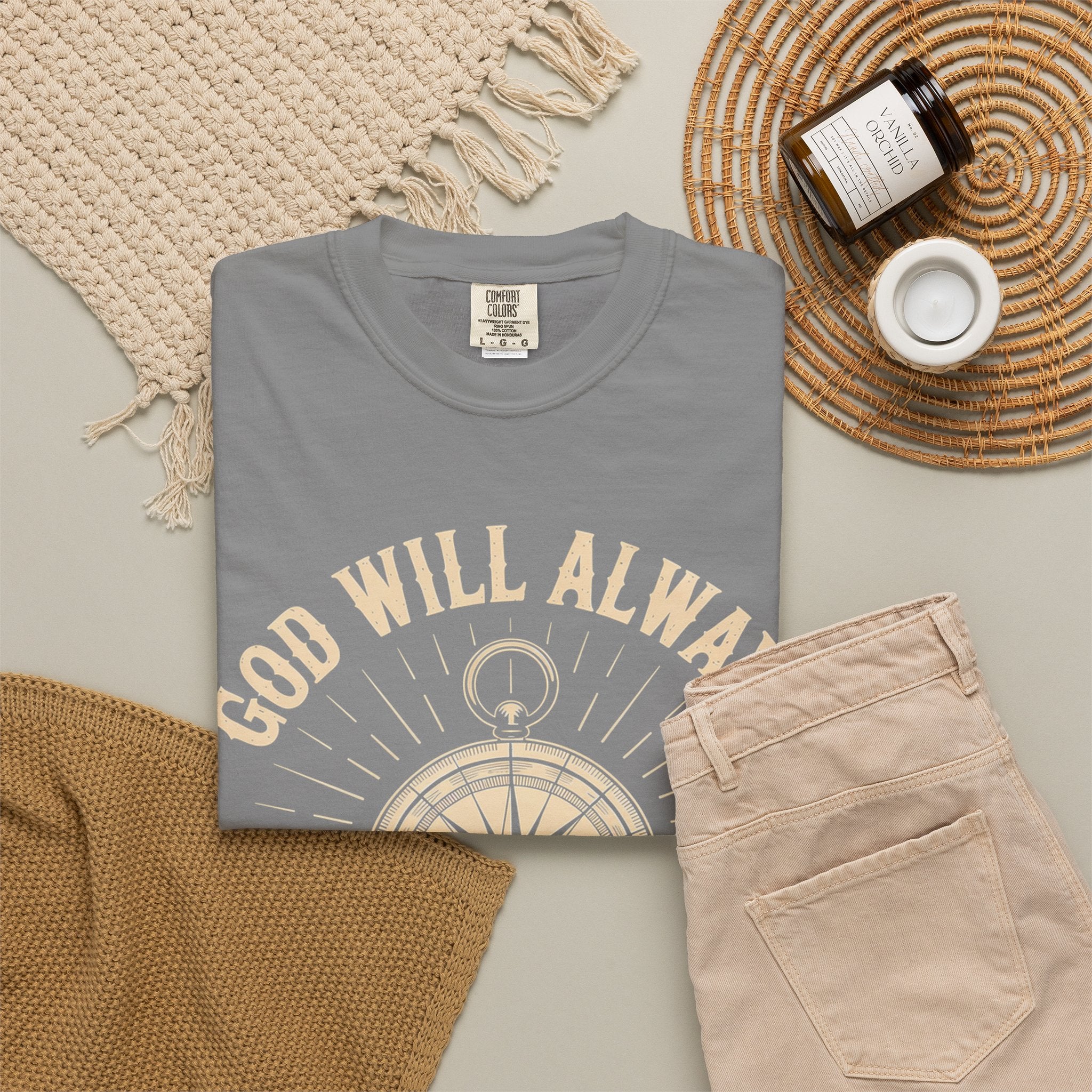 God Will Always Make A Way T-Shirt — Compass Christian Faith Graphic Tee