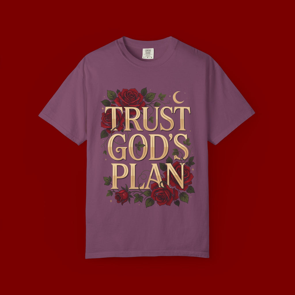 Trust God's Plan Floral T-Shirt — Inspirational Christian Tee