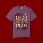 Trust God's Plan Floral T-Shirt — Inspirational Christian Tee