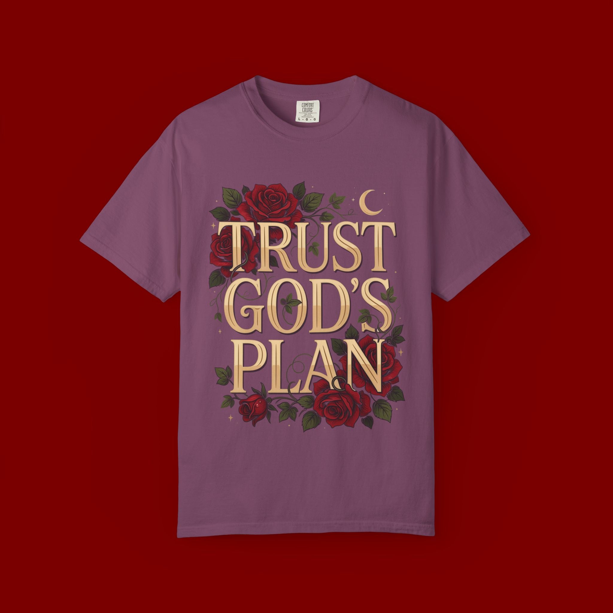 Trust God's Plan Floral T-Shirt — Inspirational Christian Tee