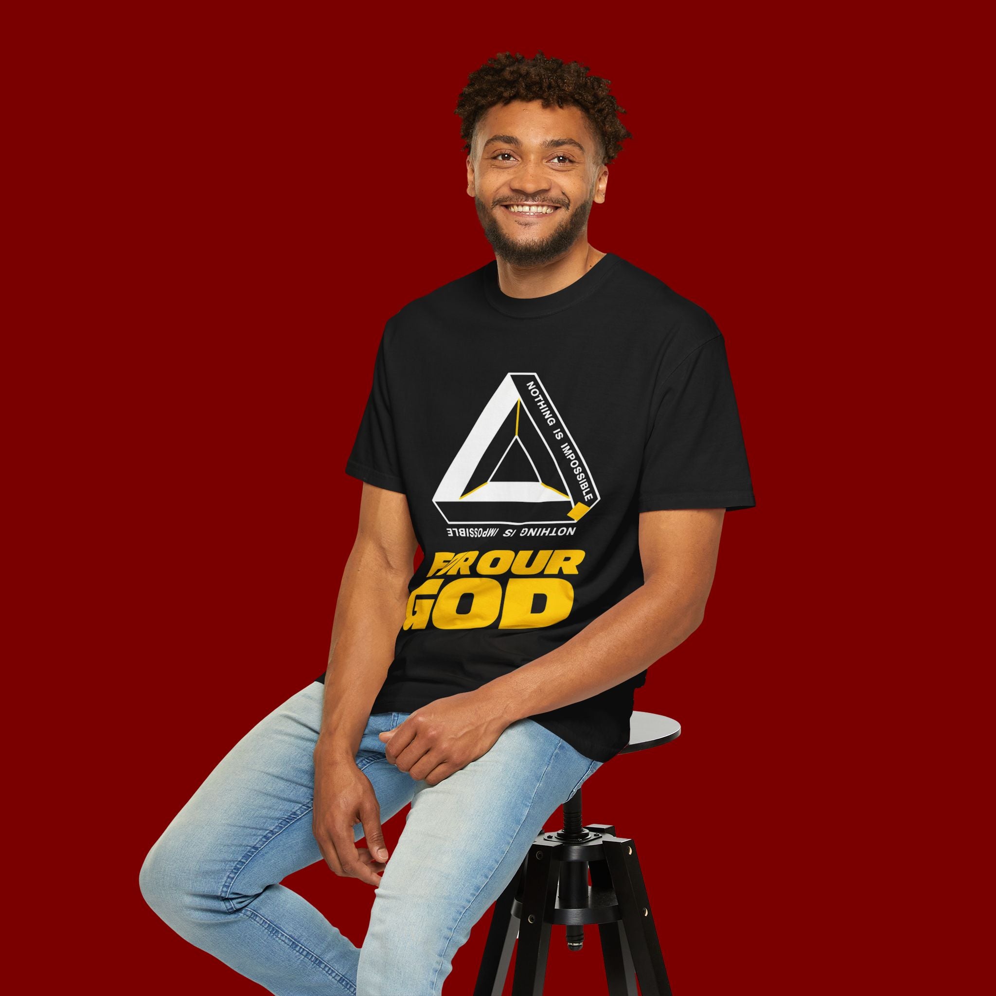 For Our God T‑Shirt — Christian Triangle Graphic Tee