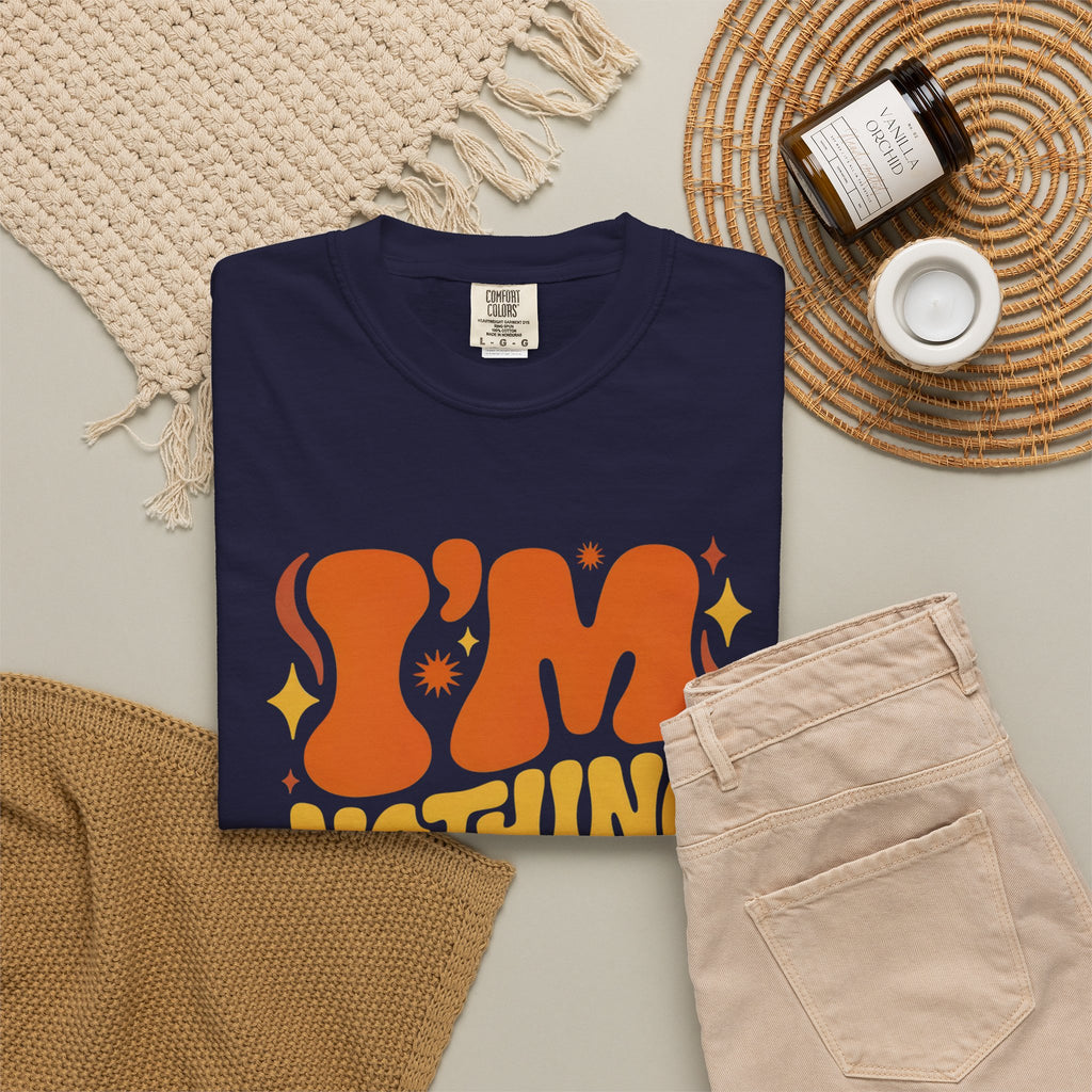I'm Nothing Without God Retro Graphic T-Shirt