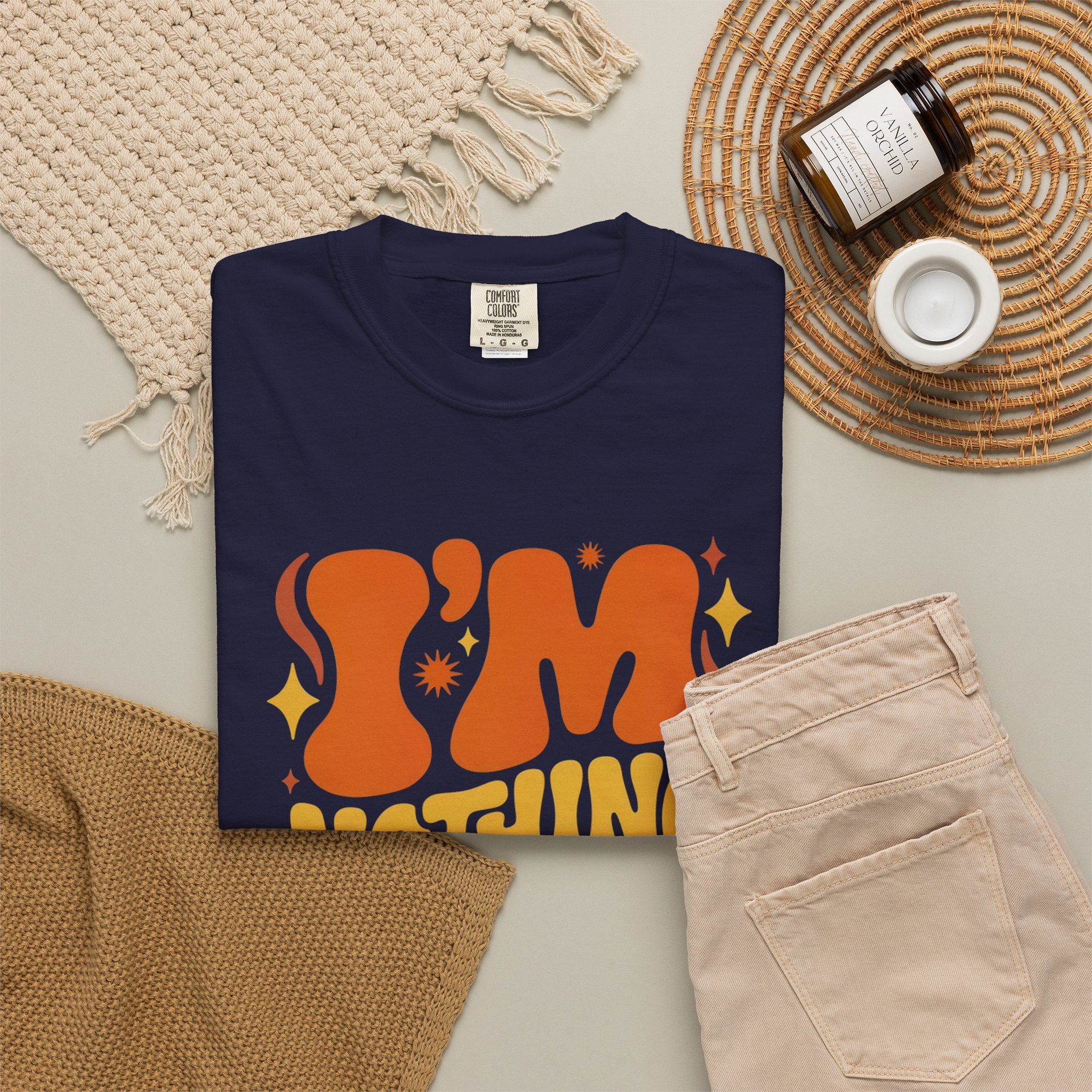 I'm Nothing Without God Retro Graphic T-Shirt