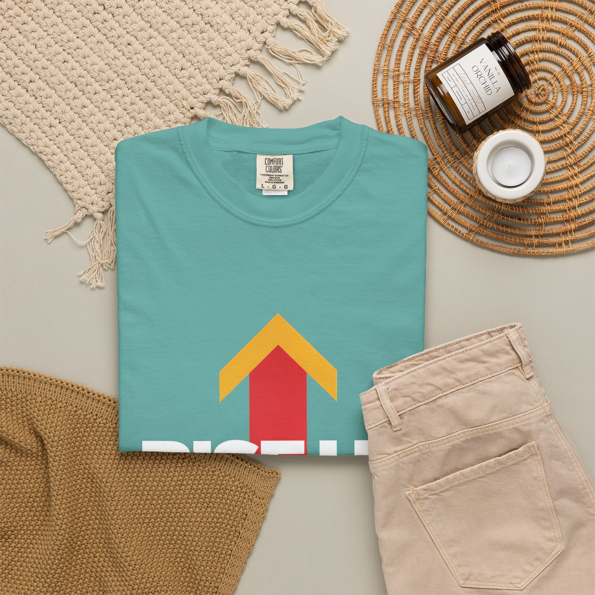 Arrow Up Graphic T-Shirt — Bold Upward Arrow Design
