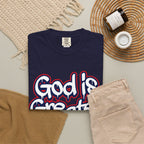 God Is Greater American Flag T-Shirt