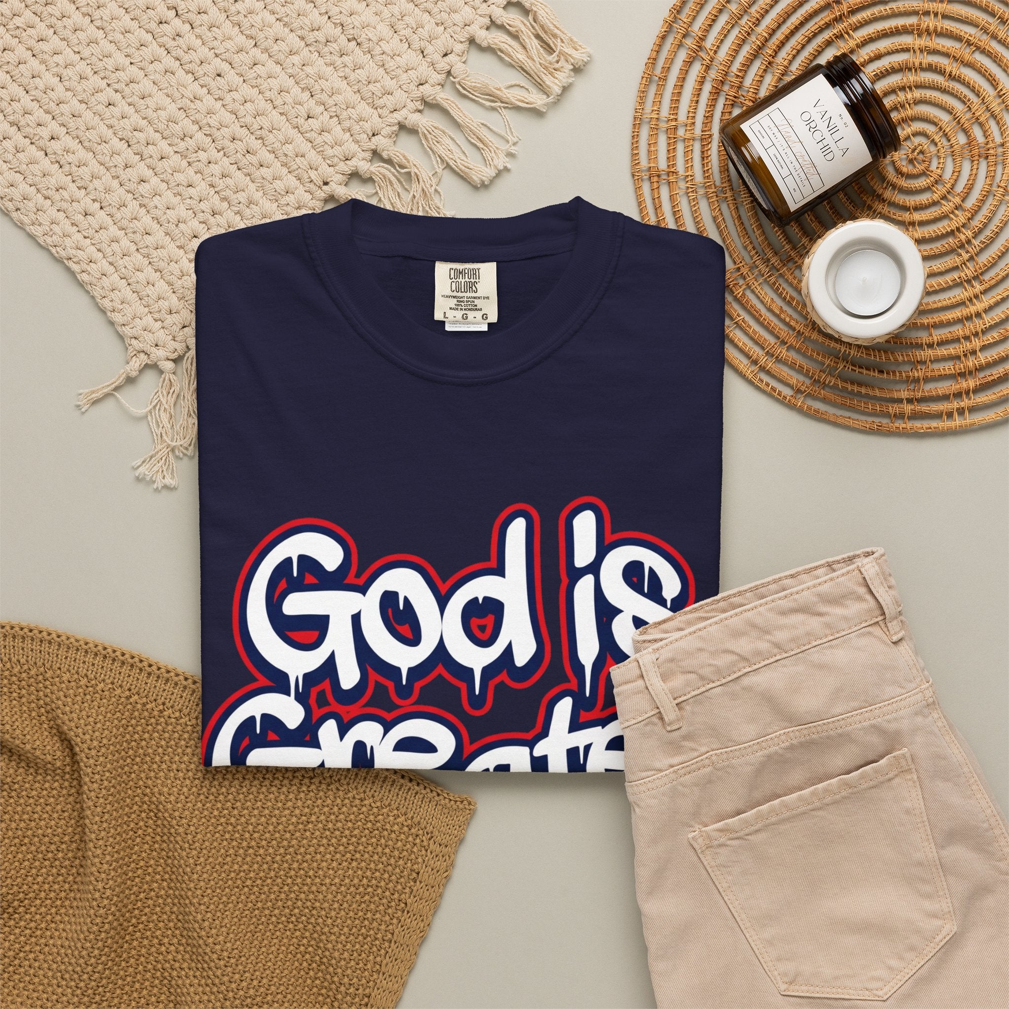 God Is Greater American Flag T-Shirt