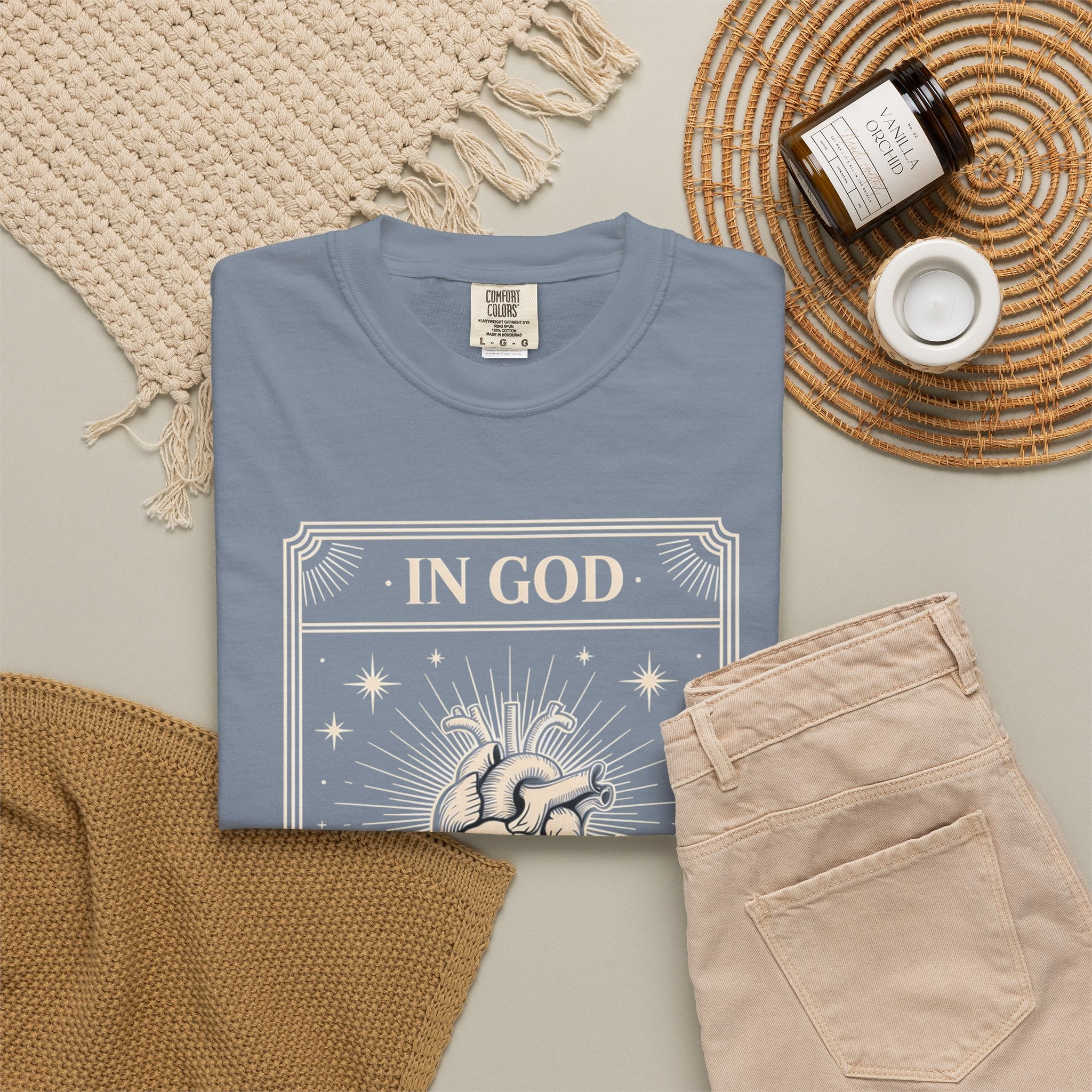 In God The Heart Finds Peace T-Shirt — Faith Graphic Tee