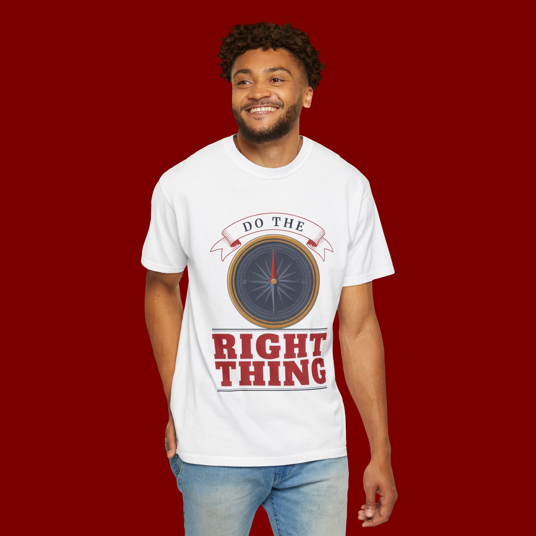 Do The Right Thing Compass T-Shirt — Motivational Graphic Tee