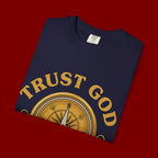Trust God Compass T-Shirt — "Trust God No Matter What" Christian Faith Tee