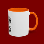 Ceramic Mug — "All Strength Comes From God" Black Accent Coffee Cup (11/15 oz)