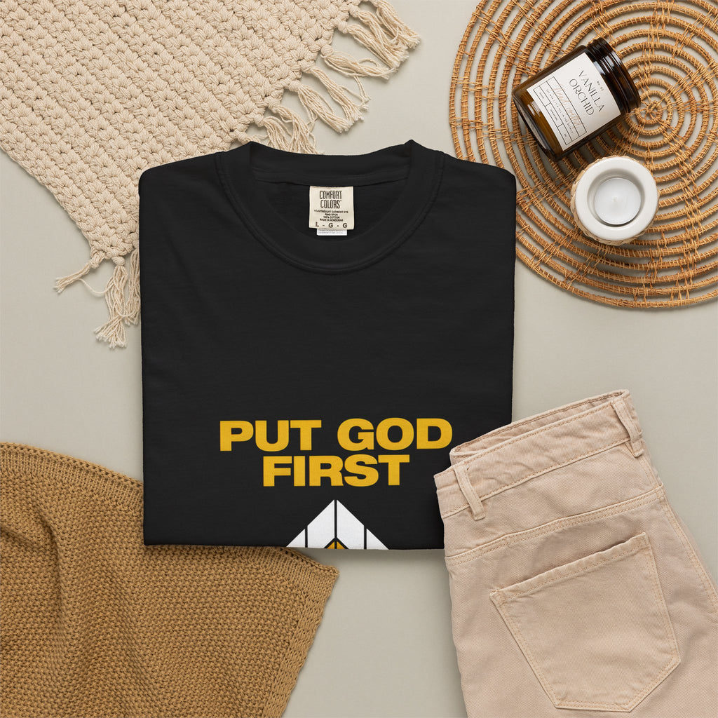 Put God First T-Shirt — Christian Faith Graphic Tee