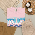 Trust God, Bro. T-Shirt — Retro Gradient Faith Tee
