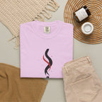 Matchstick Graphic Tee — "Time Never" Minimalist Smoky Design