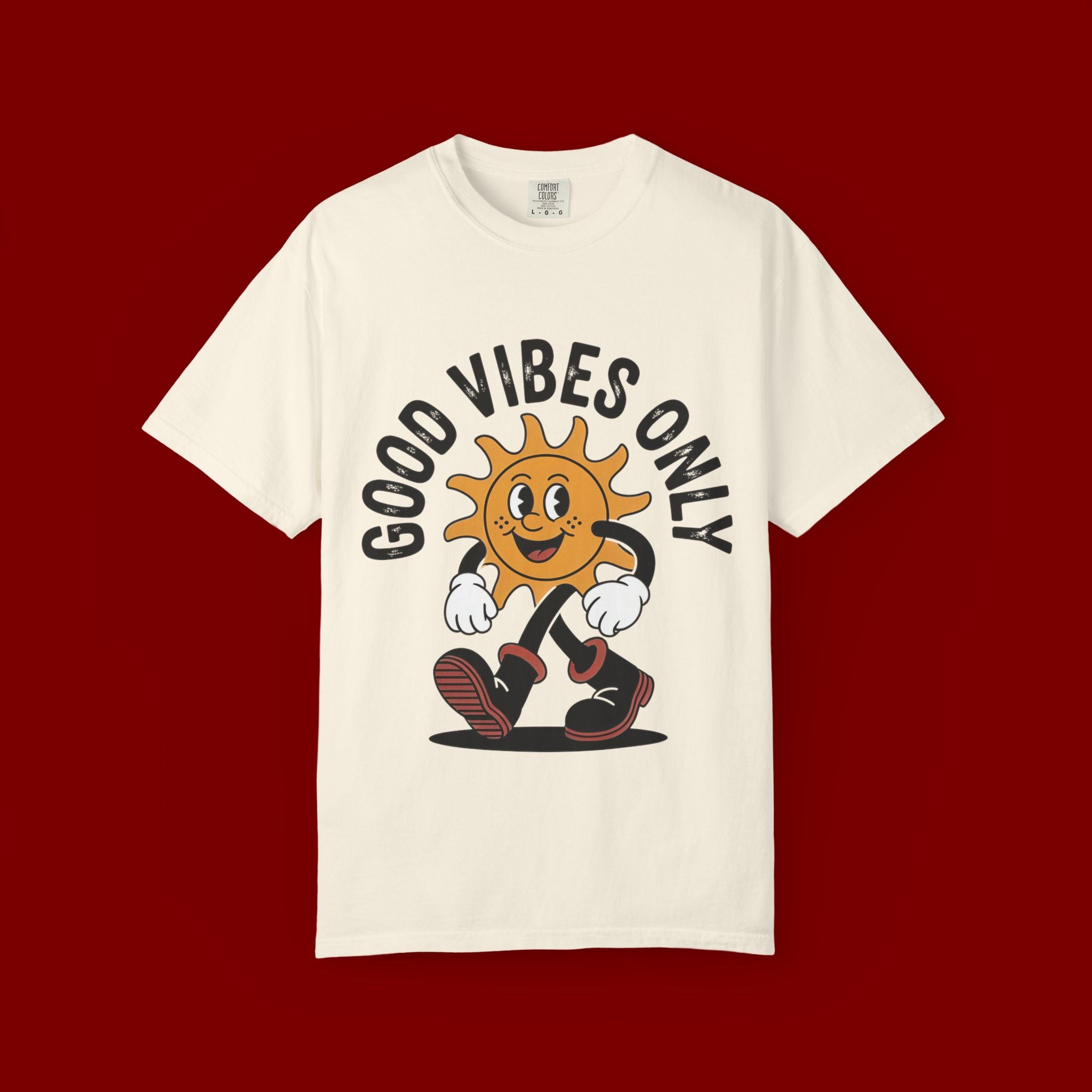 Good Vibes Only Sun Graphic T-Shirt