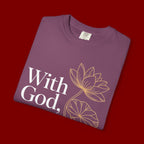 Faith T-Shirt — "With God, every hardship brings ease" Inspirational Christian Tee