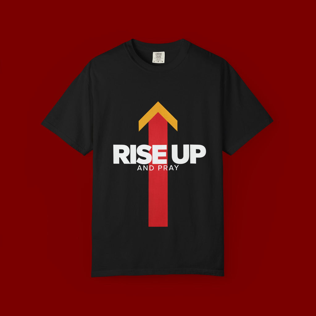 Arrow Up Graphic T-Shirt — Bold Upward Arrow Design