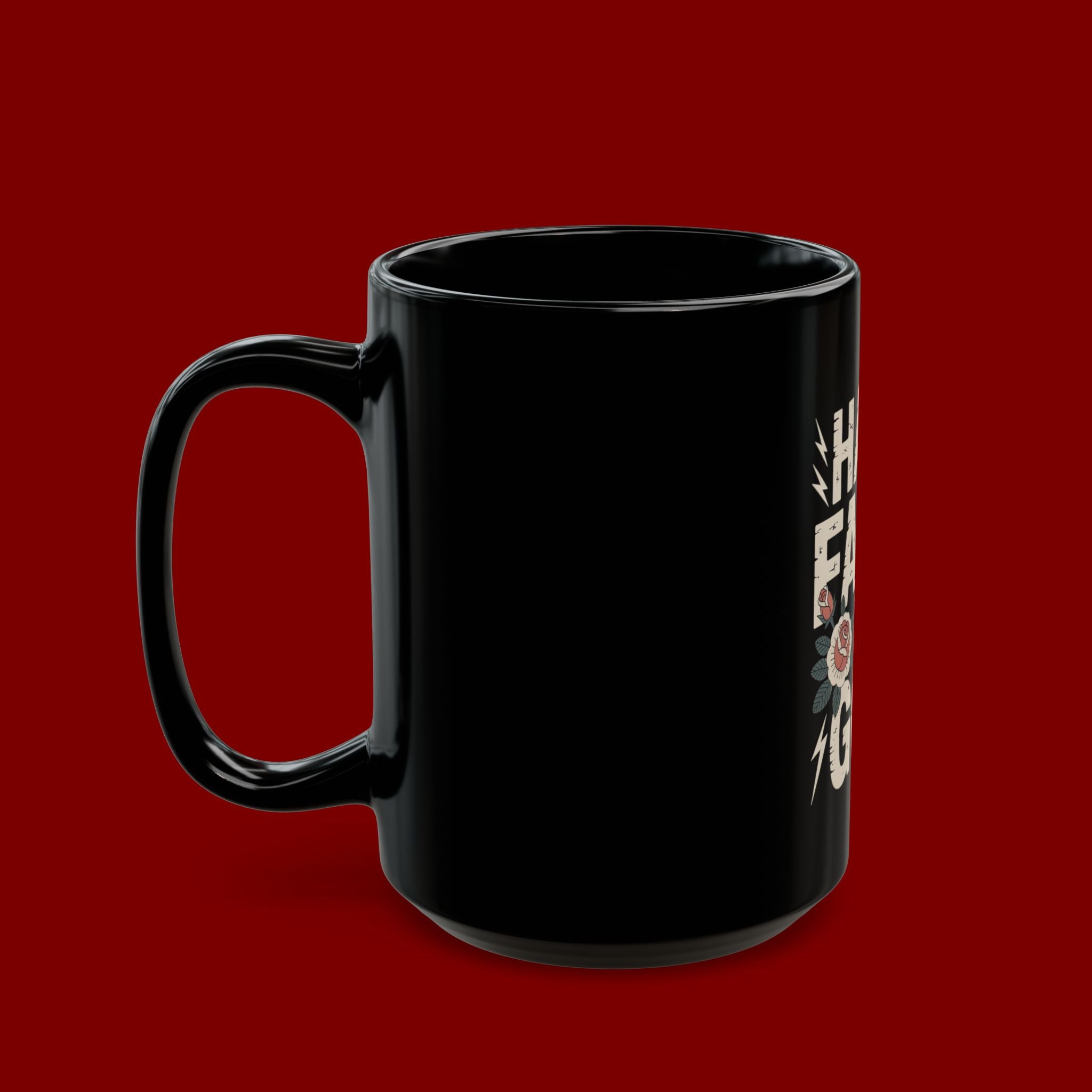 Have Faith In God Black Mug — Christian Inspirational Coffee Cup (11oz & 15oz)