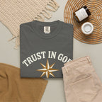 Trust in God Compass T-Shirt — "Trust In God With All Your Heart" Christian Faith Tee