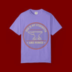 God Is My Strength T-Shirt — Christian Faith Anvil Graphic Tee
