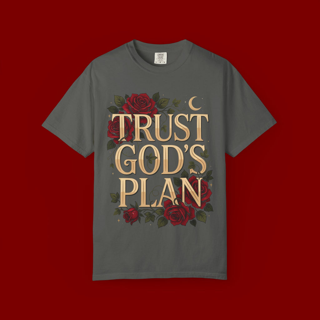 Trust God’s Plan T-Shirt — Floral Faith Graphic Tee