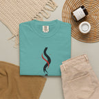 Matchstick Graphic Tee — "Time Never" Minimalist Smoky Design
