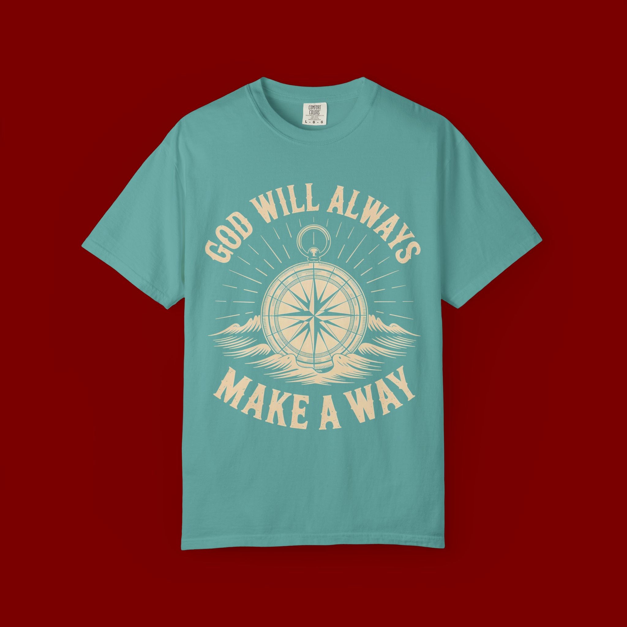 God Will Always Make A Way T-Shirt — Compass Christian Faith Graphic Tee