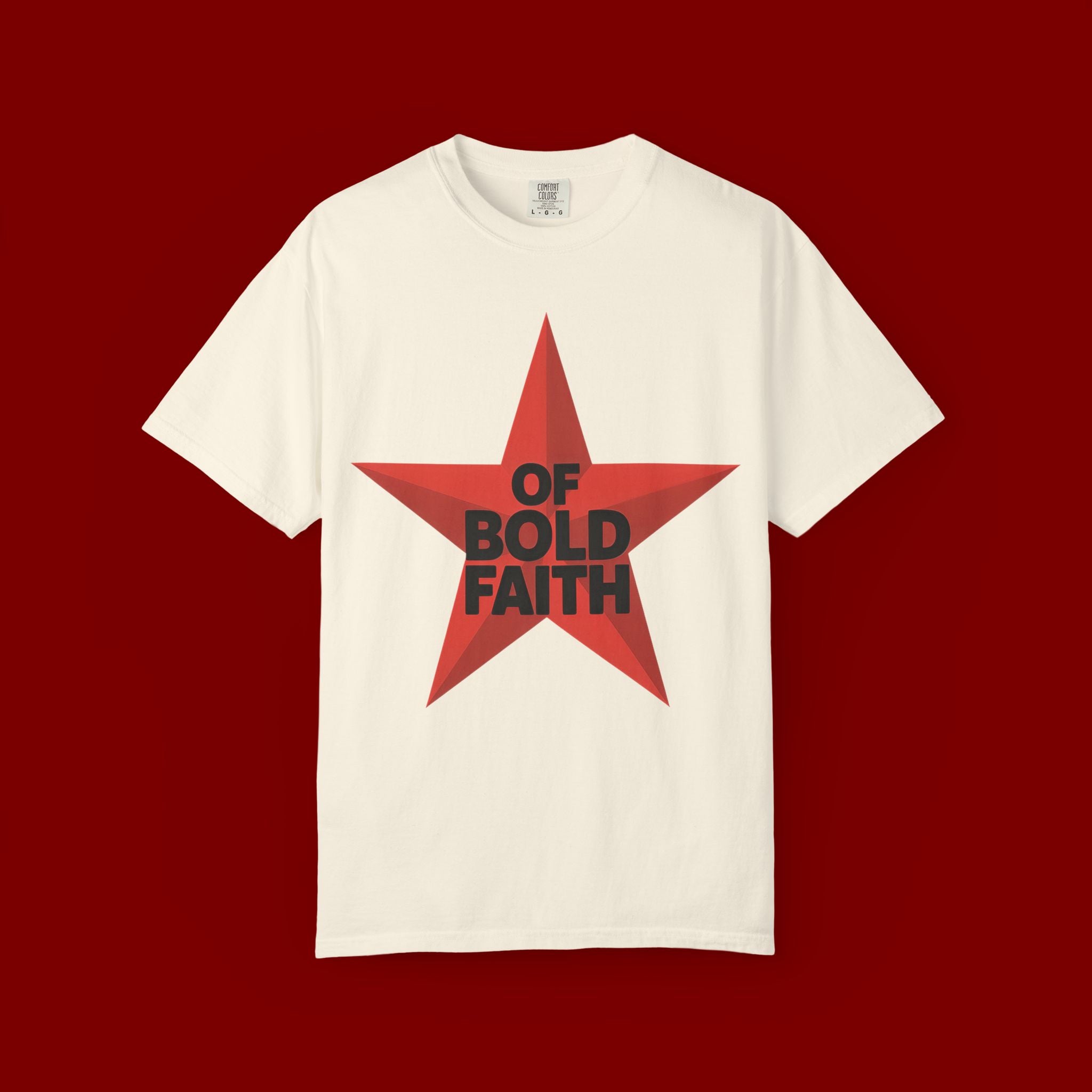Bold Faith Star T-Shirt — "Of Bold Faith" Graphic Tee