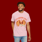 Christian Graphic T-Shirt — “It’s Never Luck, It’s Always God” Fortune Cookie Design