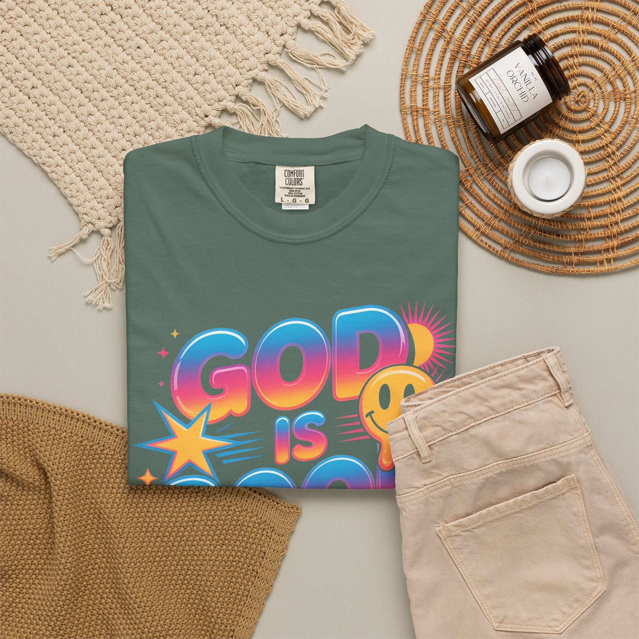 God Is Good All The Time T-Shirt — Positive Christian Graphic Tee
