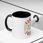 Faith Family Friends Accent Coffee Mug – Inspirational Religious Gift (11/15oz)