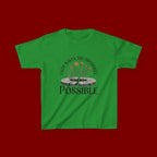 Kids Tee — “Faith Makes the Impossible Possible” Floral Inspirational Shirt