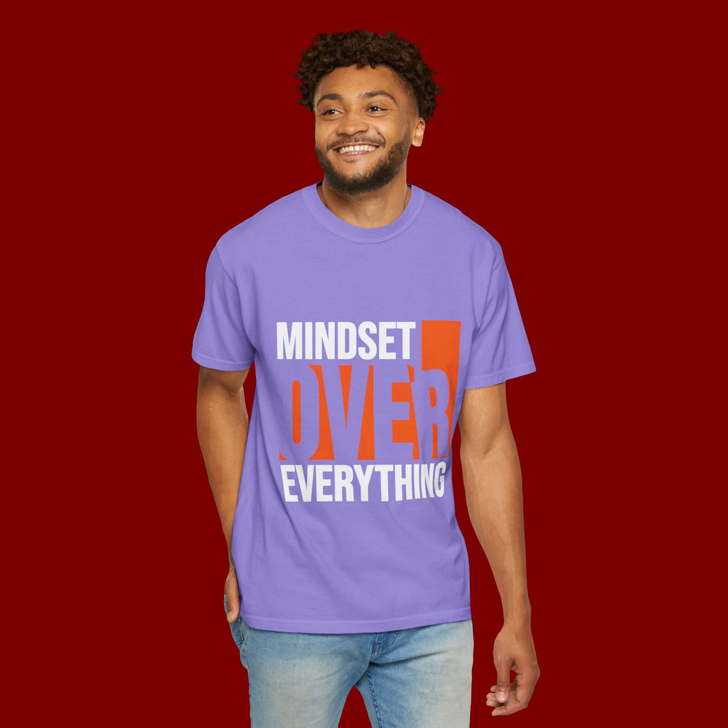 OVER Block Graphic T-Shirt — Bold Orange Minimalist Tee