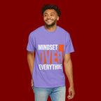 OVER Block Graphic T-Shirt — Bold Orange Minimalist Tee
